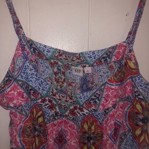 GAP boho hippie festival cami tank crop top blouse